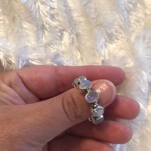 Moonstone ring size 8 sterling silver